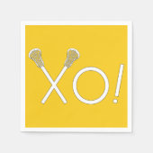 Lacrosse Team Yellow Serviette (Vorderseite)