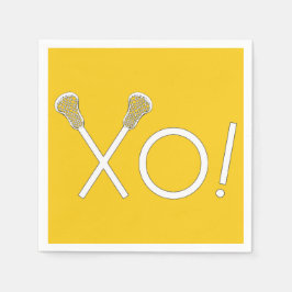 Lacrosse Team Yellow Serviette