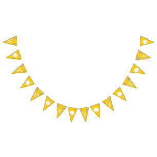 Lacrosse Team Yellow Wimpelkette