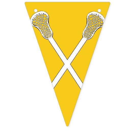 Lacrosse Team Yellow Wimpelkette (Erste Fahne)
