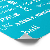 Lacrosse Terminology Poster (Ecke)