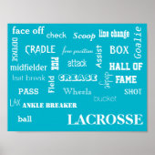 Lacrosse Terminology Poster (Vorne)