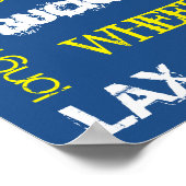 Lacrosse Terminology Poster! Poster (Ecke)