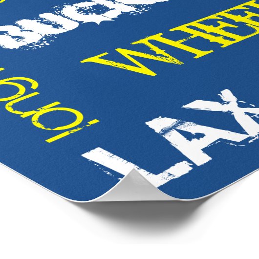 Lacrosse Terminology Poster! Poster (Ecke)