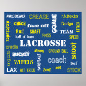 Lacrosse Terminology Poster! Poster (Vorne)