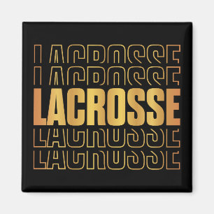 Lacrosse Text Magnet