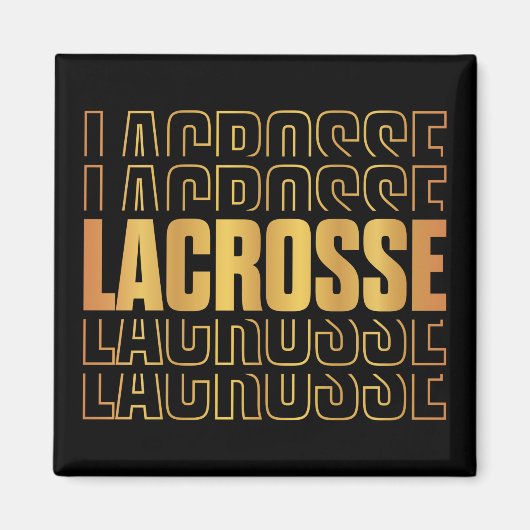 Lacrosse Text Magnet (Vorne)