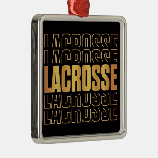 Lacrosse Text Ornament (Rechts)