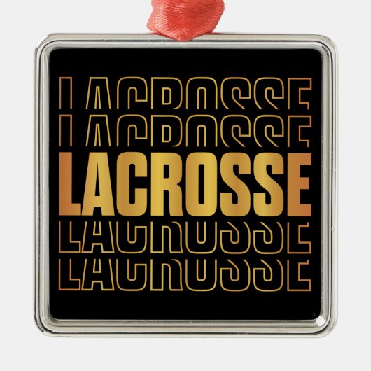 Lacrosse Text Ornament (Vorne)