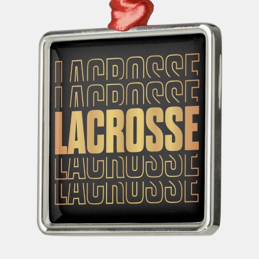 Lacrosse Text Ornament (Links)