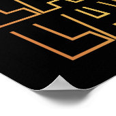 Lacrosse Text Poster (Ecke)