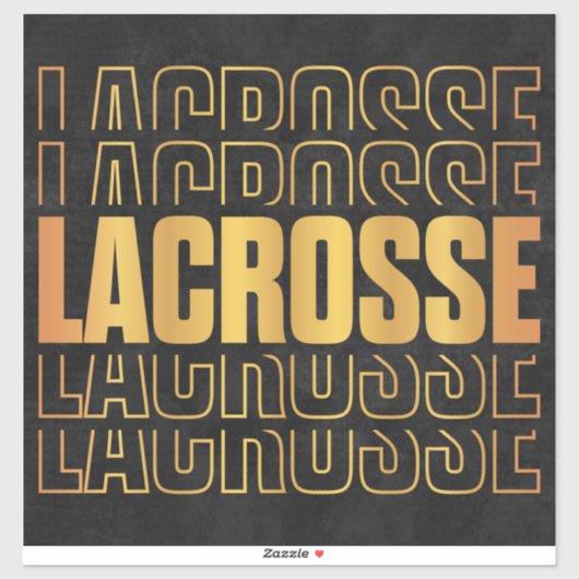 Lacrosse Text Vinyl Sticker (Blatt)