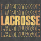 Lacrosse Text Vinyl Sticker (Vorderseite)