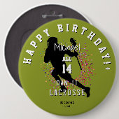 LaCrosse Theme Birthday Button HAMbyWG (Vorne & Hinten)