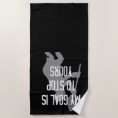 Lacrosse-Tormann - mein Ziel ist, Ihr zu stoppen Strandtuch (Vorderseite)