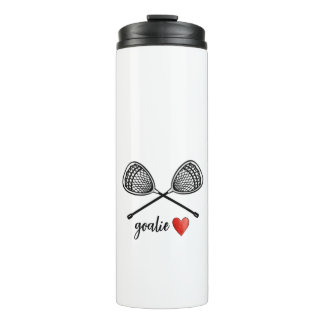 Lacrosse-Torwart-Tumbler-gekreuzte Torwartschläger Thermosbecher