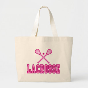 Lacrosse-Tragetaschen (rosa) Jumbo Stoffbeutel
