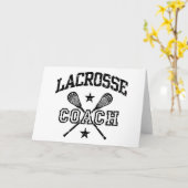 Lacrosse-Trainer Karte (Gelbe Blume)