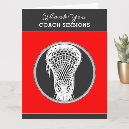 Lacrosse-Trainer Karte (Kleine Pflanze)