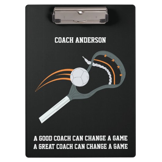 Lacrosse-Trainer Klemmbrett (Vorderseite)