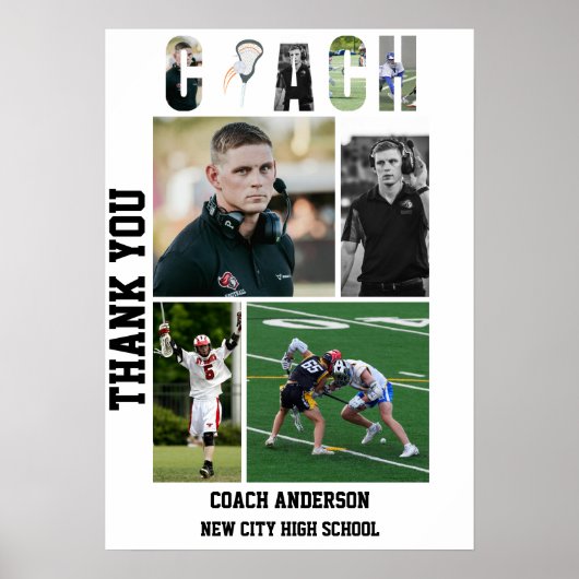 Lacrosse-Trainer Senior Night Abschlussfeier Poster (Vorne)