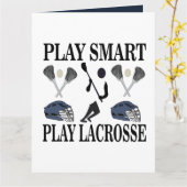 Lacrosse Trainerteam Sportgrüße Karte (Gelbe Blume)