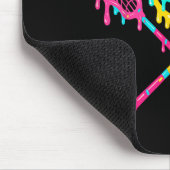 Lacrosse Tropfen Lax Helm Eisklammern Mousepad (Ecke)