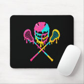 Lacrosse Tropfen Lax Helm Eisklammern Mousepad (Mit Mouse)