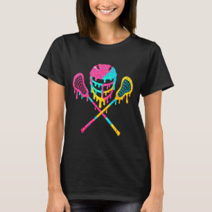 Lacrosse Tropfen Lax Helm Eisklammern T-Shirt