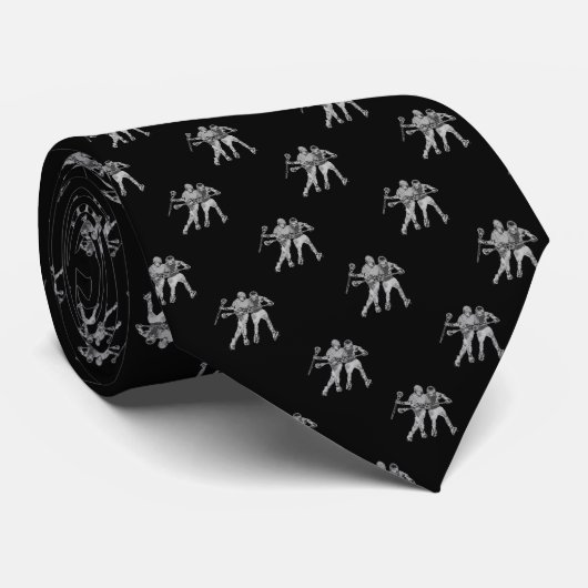 Lacrosse Typ Neck Tie Krawatte (Gerollt)