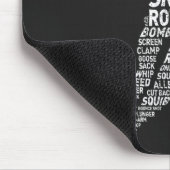 Lacrosse Typografie Design Mousepad (Ecke)