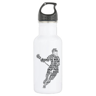 Lacrosse Typografie Design Trinkflasche