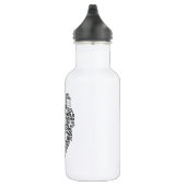 Lacrosse Typografie Design Trinkflasche (Rechts)
