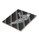 Lacrosse Typografy Player Fliese (Seite)