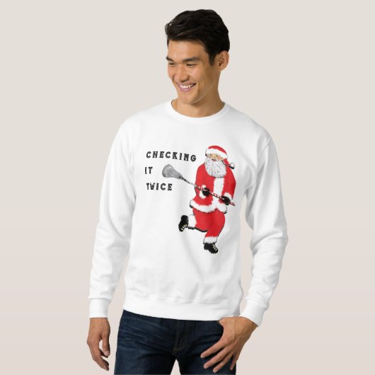 Lacrosse überprüft es zweimal sweatshirt (Vorne ganz)