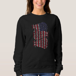 Lacrosse US-Flagge Lacrosse Player Männer Frauen K Sweatshirt