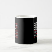 Lacrosse USA Flag Lax Kaffeetasse (Mittel)