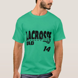Lacrosse-Vater mit Nummer T-Shirt