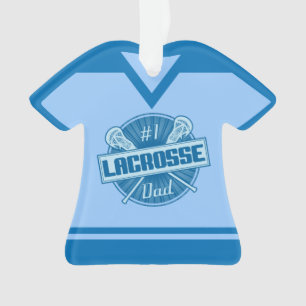 Lacrosse Vater Name & Nummer Jersey Ornament