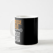 Lacrosse Vater Player Chevabteilung Funny Father' Kaffeetasse (Vorderseite Links)