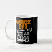 Lacrosse Vater Player Chevabteilung Funny Father' Kaffeetasse (Links)