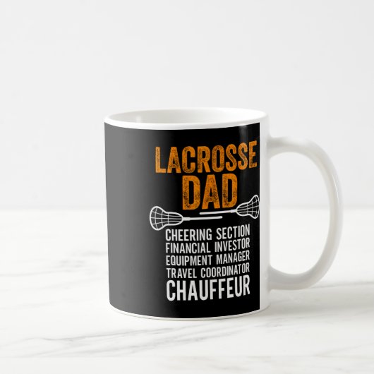 Lacrosse Vater Player Chevabteilung Funny Father' Kaffeetasse (Rechts)