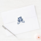 Lacrosse Vater Runder Aufkleber (Umschlag)