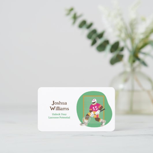 Lacrosse Visitenkarte (Stehend Vorderseite)