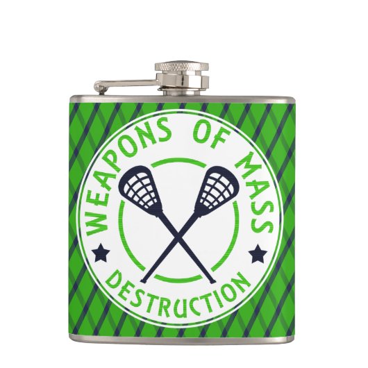 Lacrosse Weapons of Destction Flask Flachmann (Vorderseite)