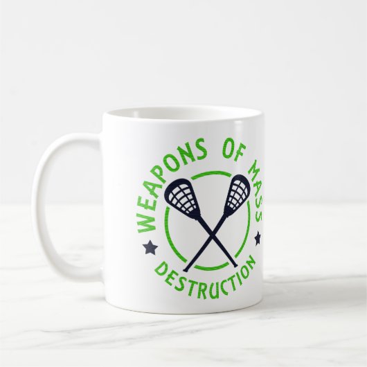 Lacrosse Weapons of Destruction Kaffeetasse (Links)