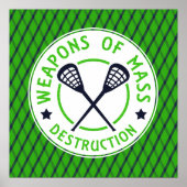 Lacrosse Weapons of Destruction Poster drucken (Vorne)