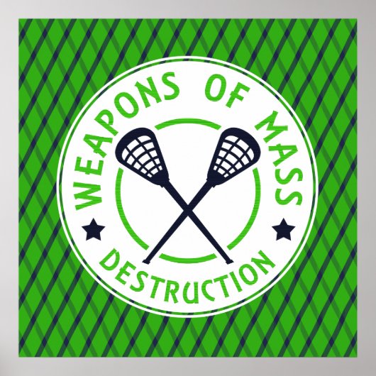 Lacrosse Weapons of Destruction Poster drucken (Vorne)