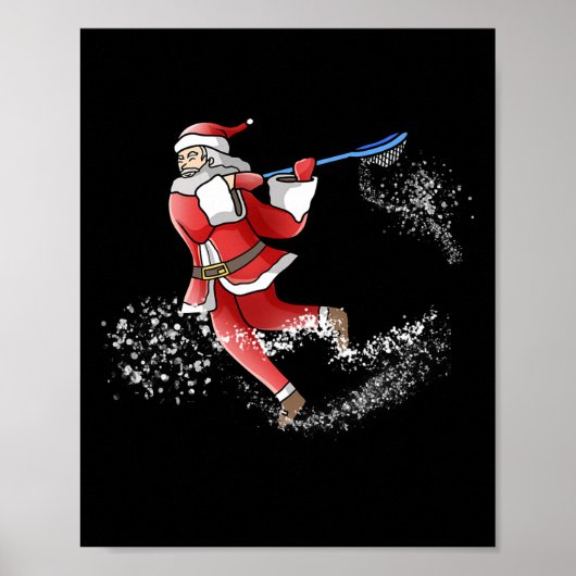 Lacrosse Weihnachten Cooler Lax Sport Ugly X-mas Poster (Vorne)