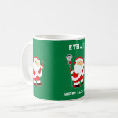Lacrosse Weihnachten Kaffeetasse (Vorderseite Links)
